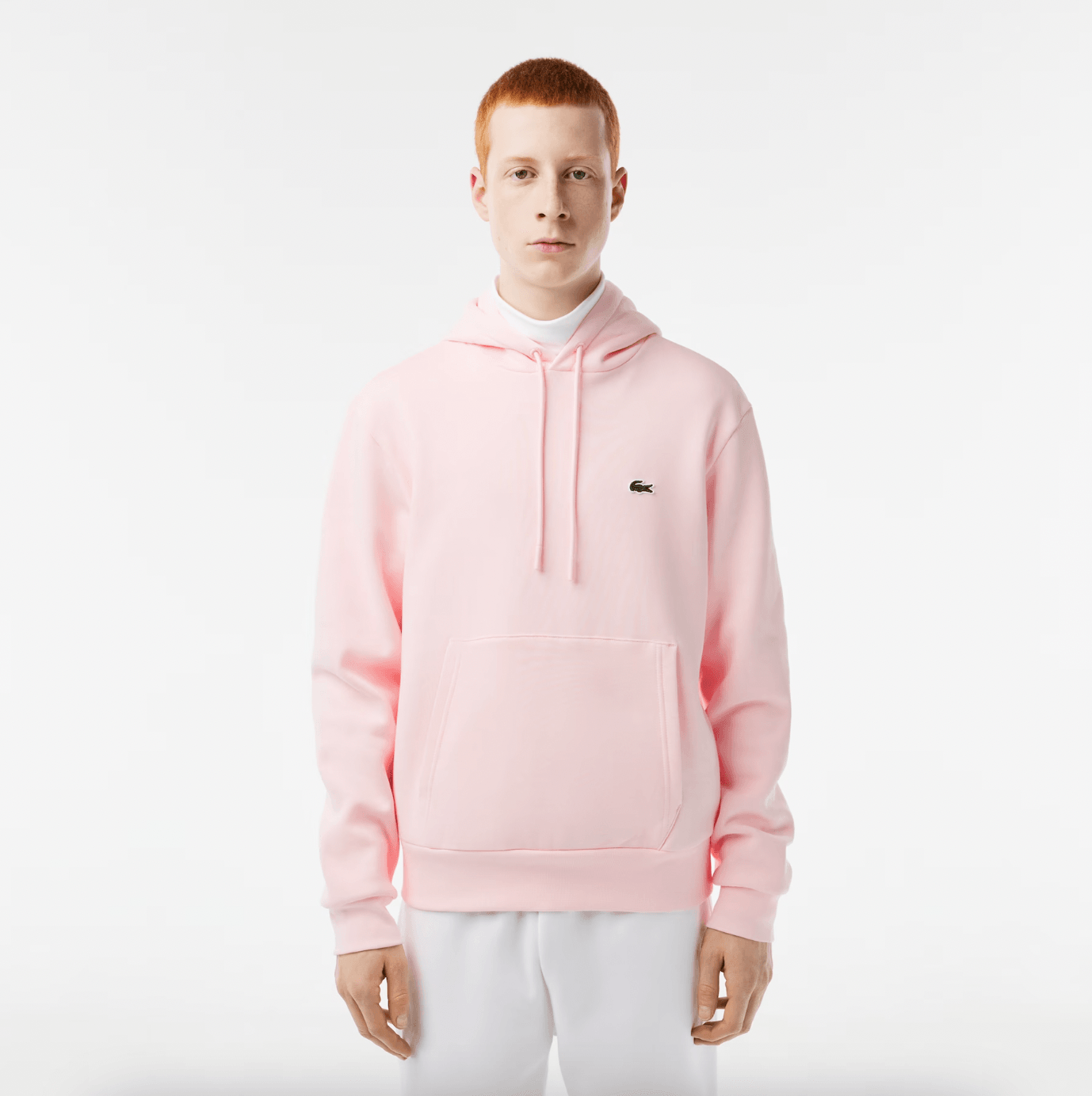 Sweat à capuche Lacoste rose