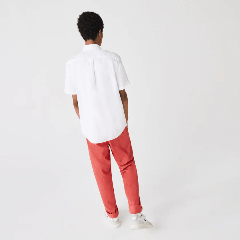 Chemise manches courtes Lacoste blanche