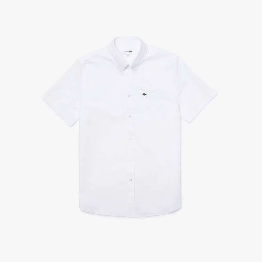 Chemise manches courtes Lacoste blanche