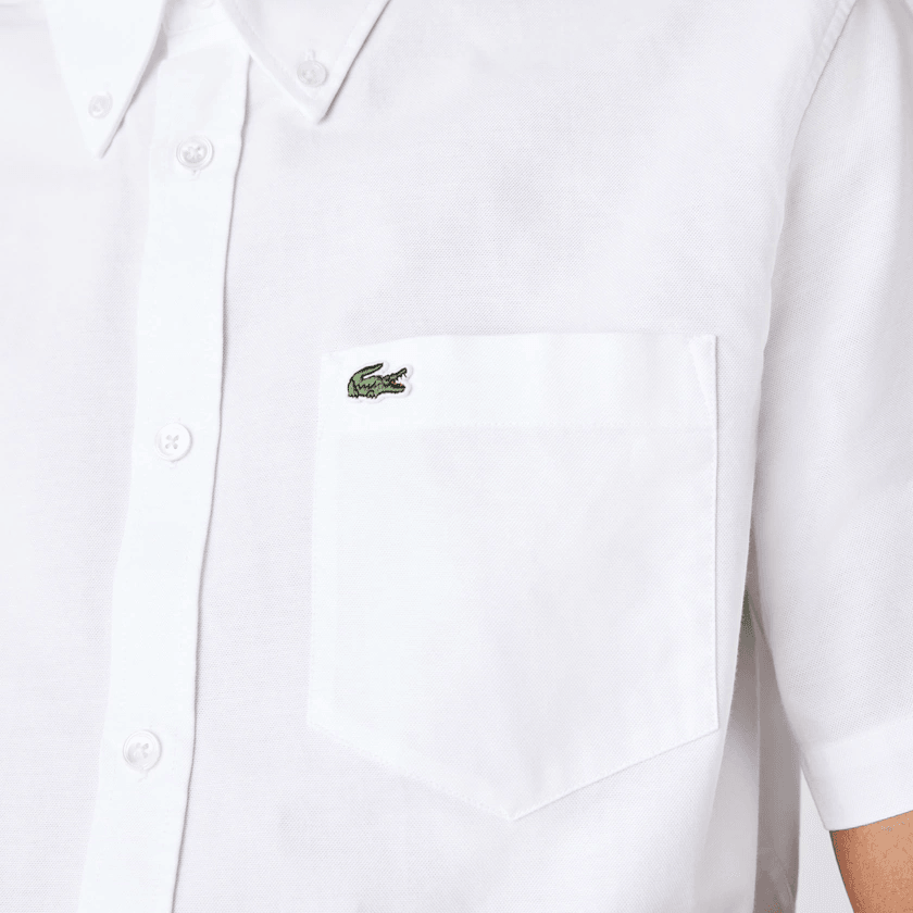 Chemise manches courtes Lacoste blanche