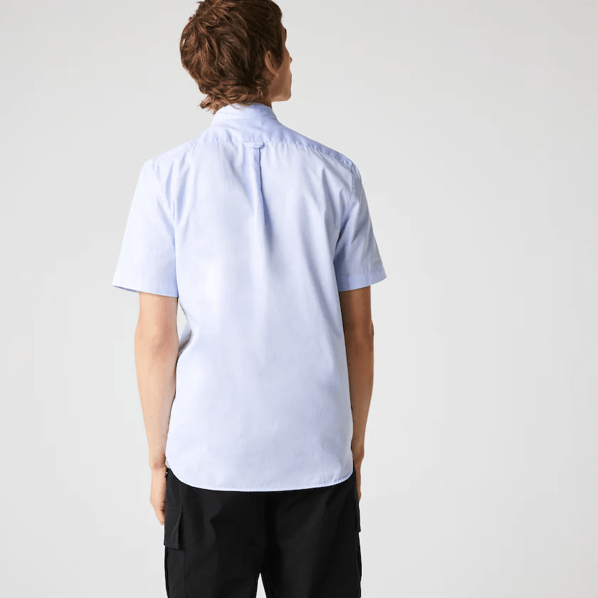 Chemise manches courtes Lacoste bleue