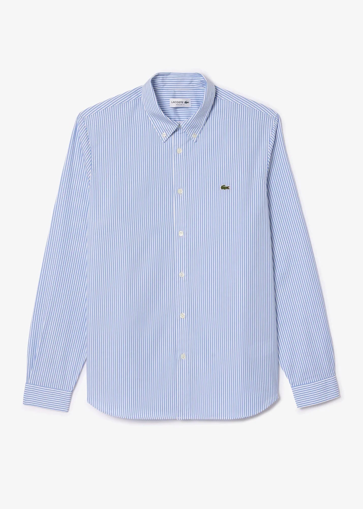 Chemise rayée Lacoste bleue