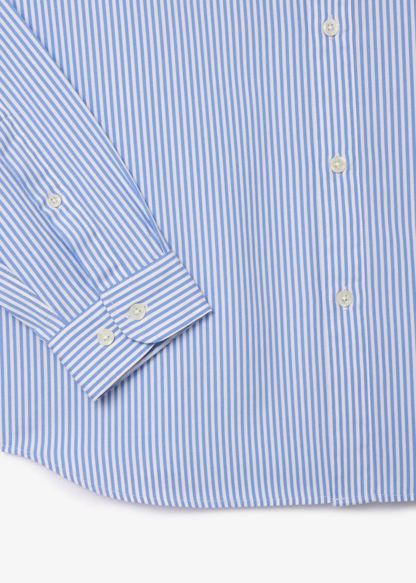 Chemise rayée Lacoste bleue