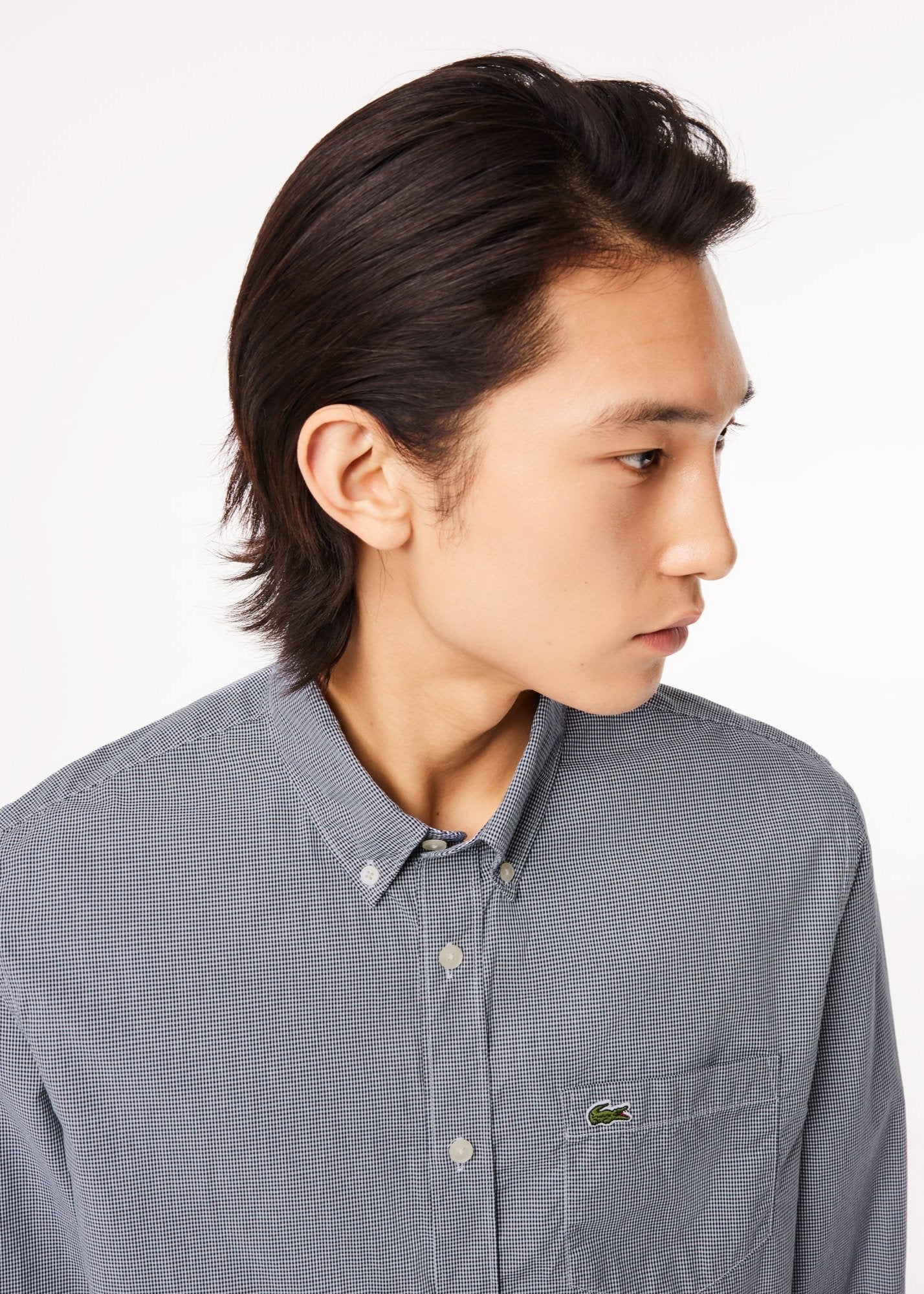 Chemise vichy Lacoste marine