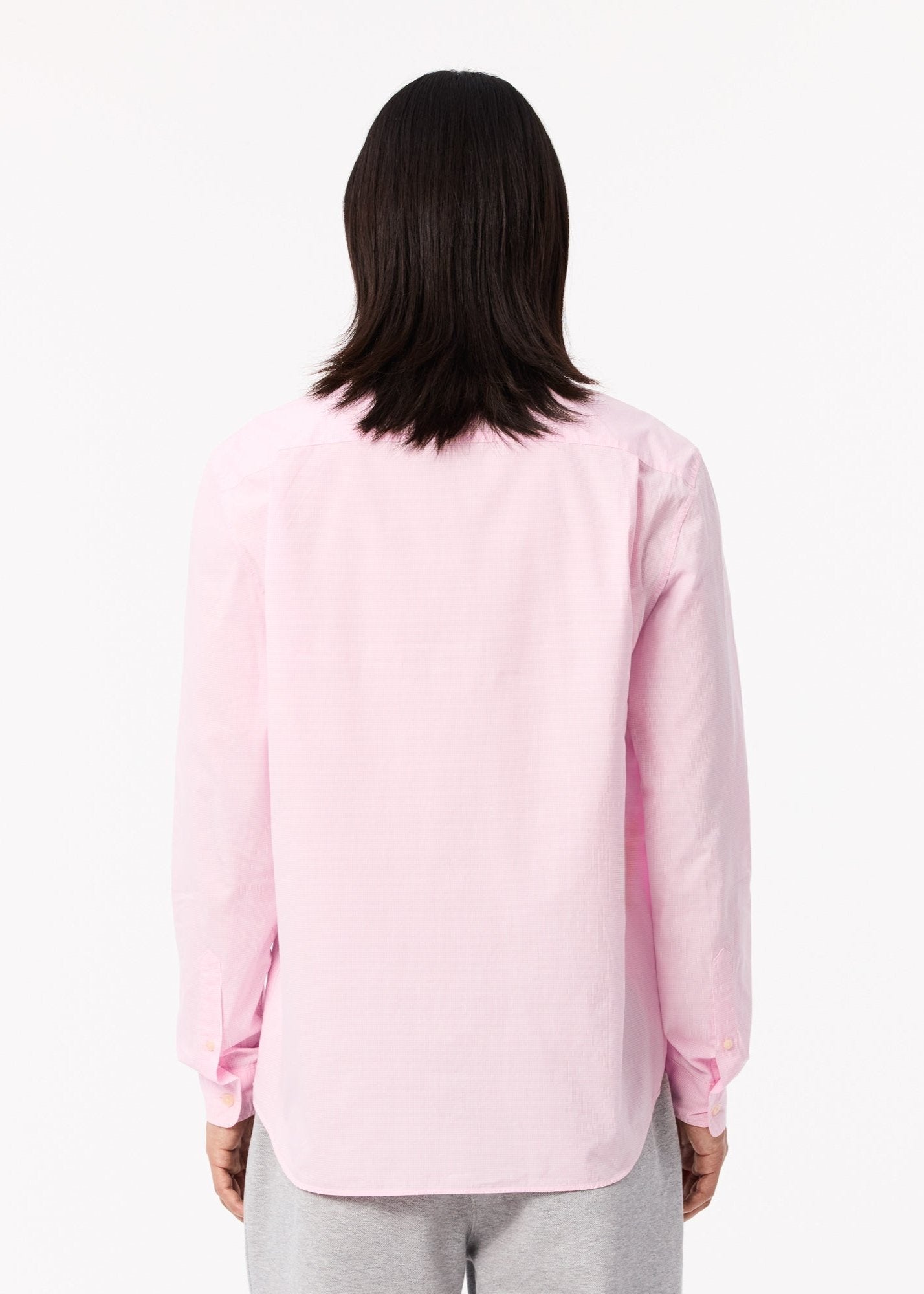 Chemise vichy Lacoste rose