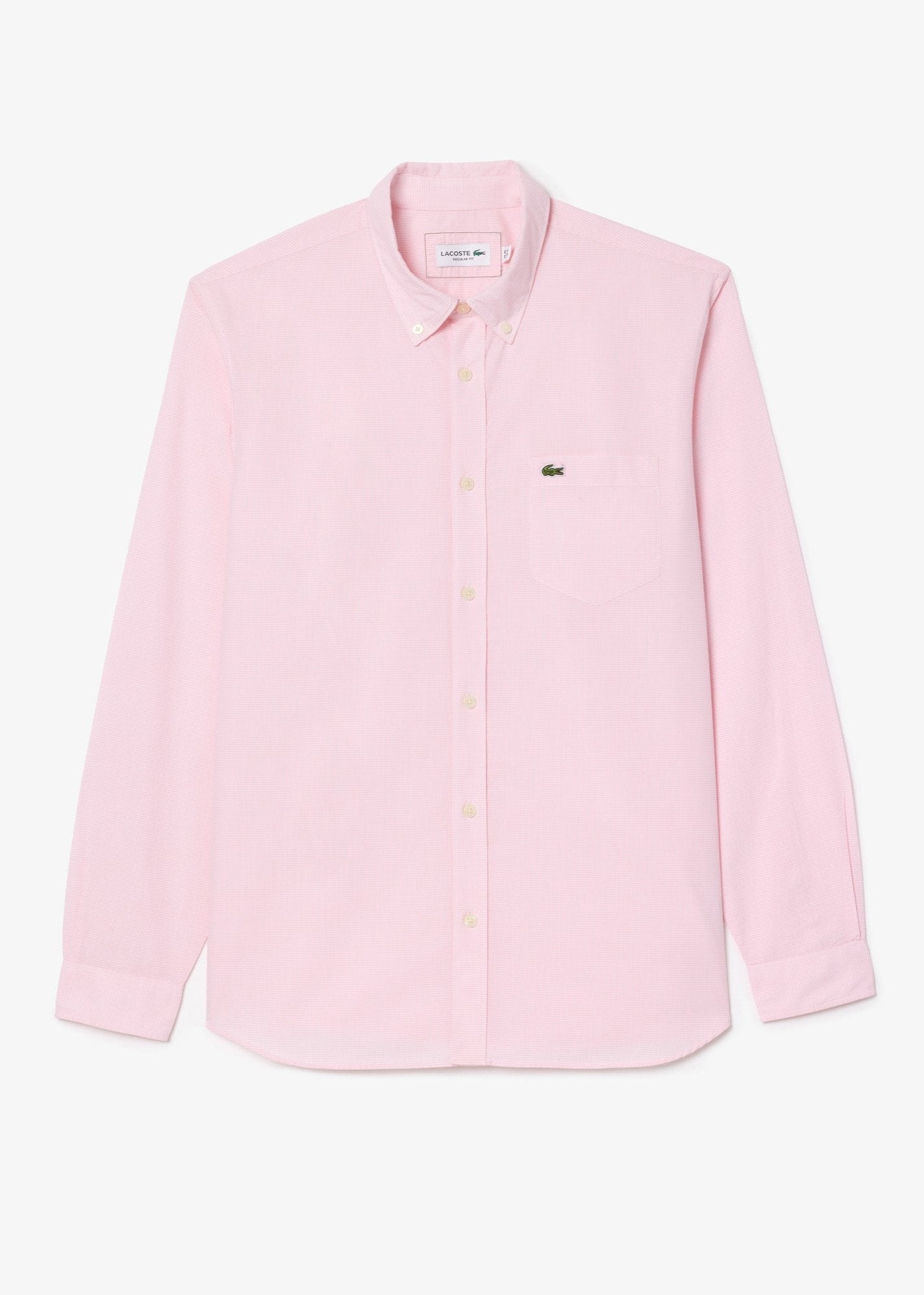 Chemise vichy Lacoste rose