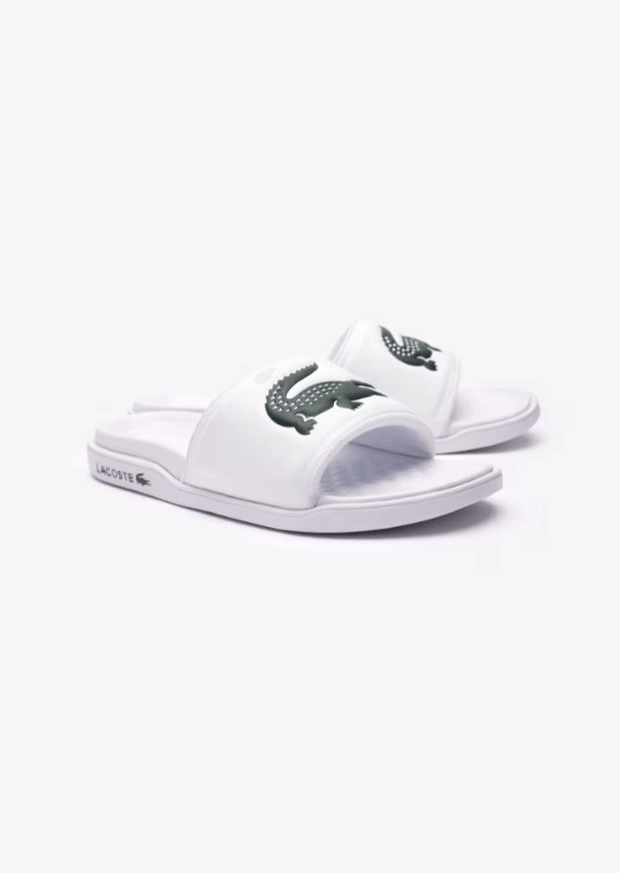 Claquettes Lacoste blanches