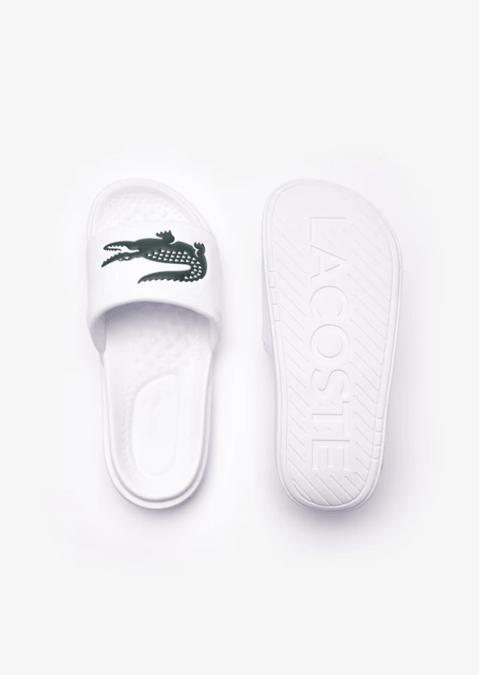 Claquettes Lacoste blanches