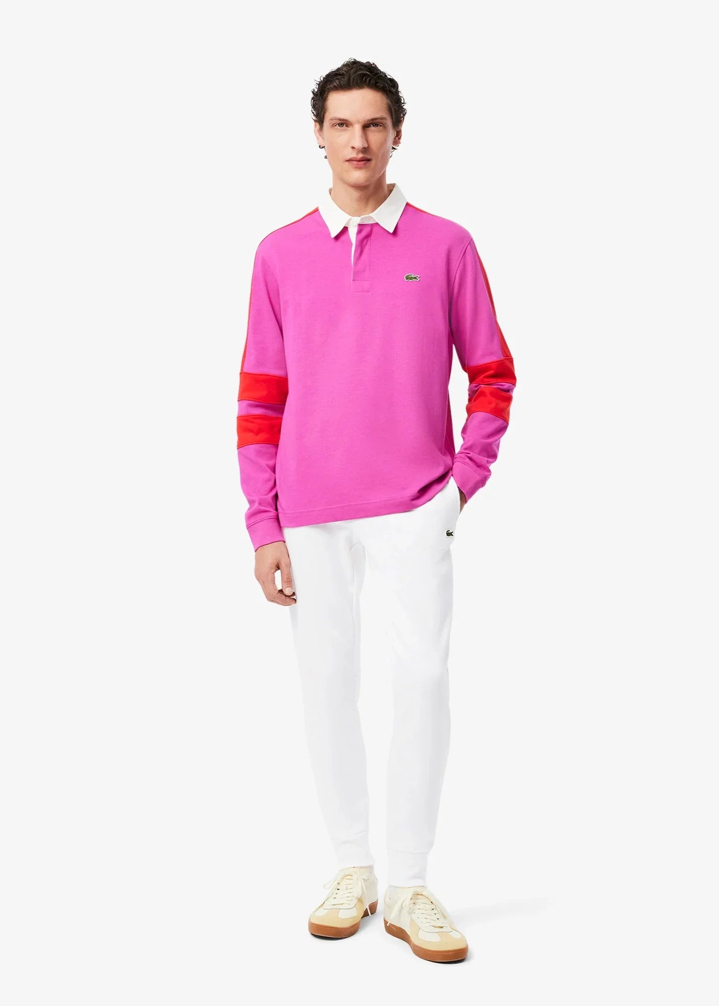 Pantalon de jogging Lacoste blanc