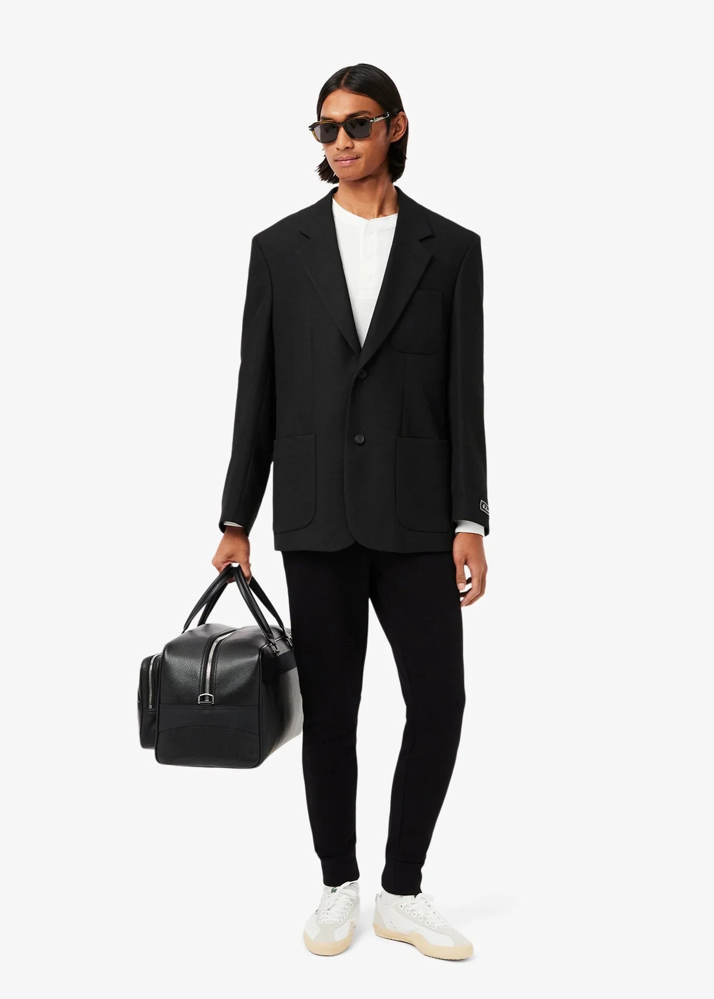 Pantalon de jogging Lacoste noir