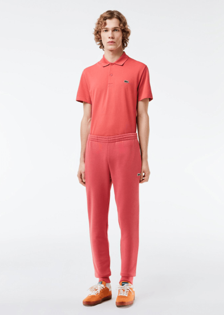 Pantalon de jogging Lacoste rouge