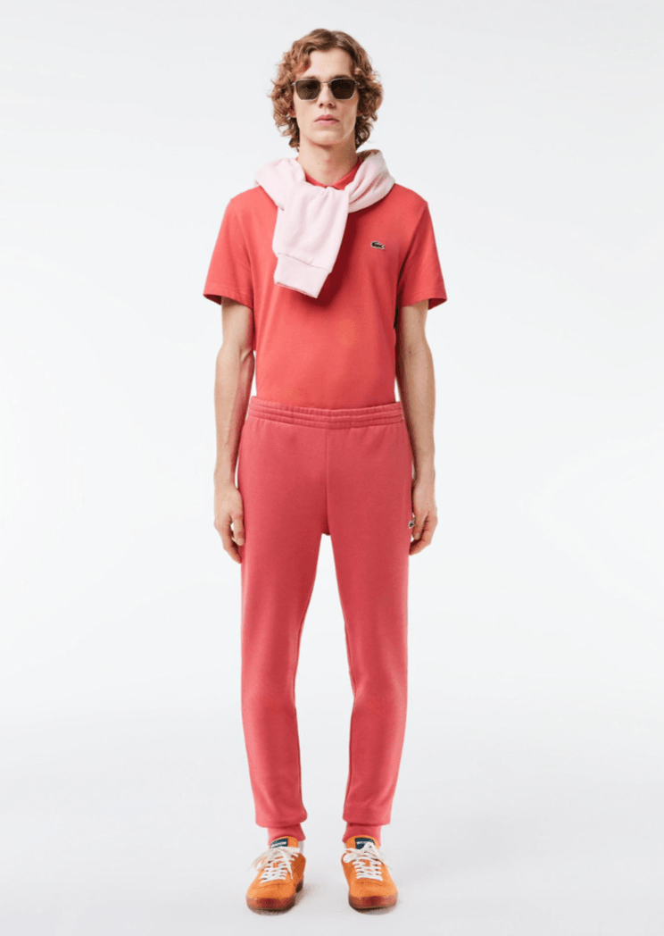 Pantalon de jogging Lacoste rouge