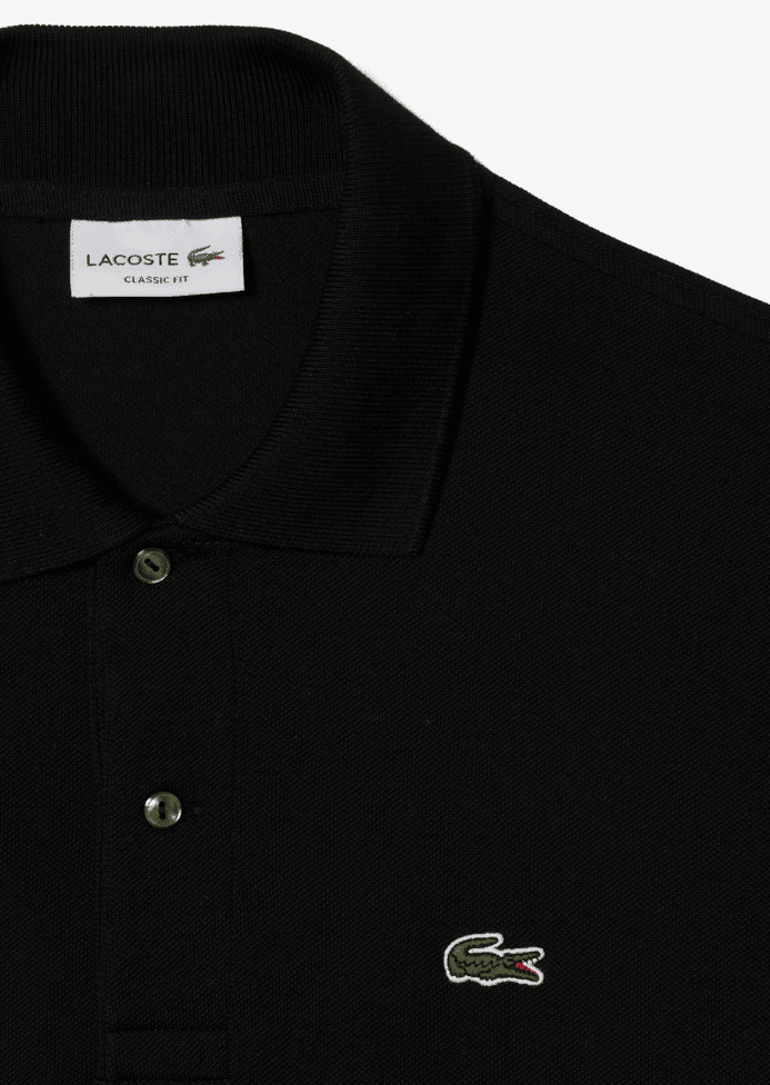 Polo L.12.12 Lacoste noir