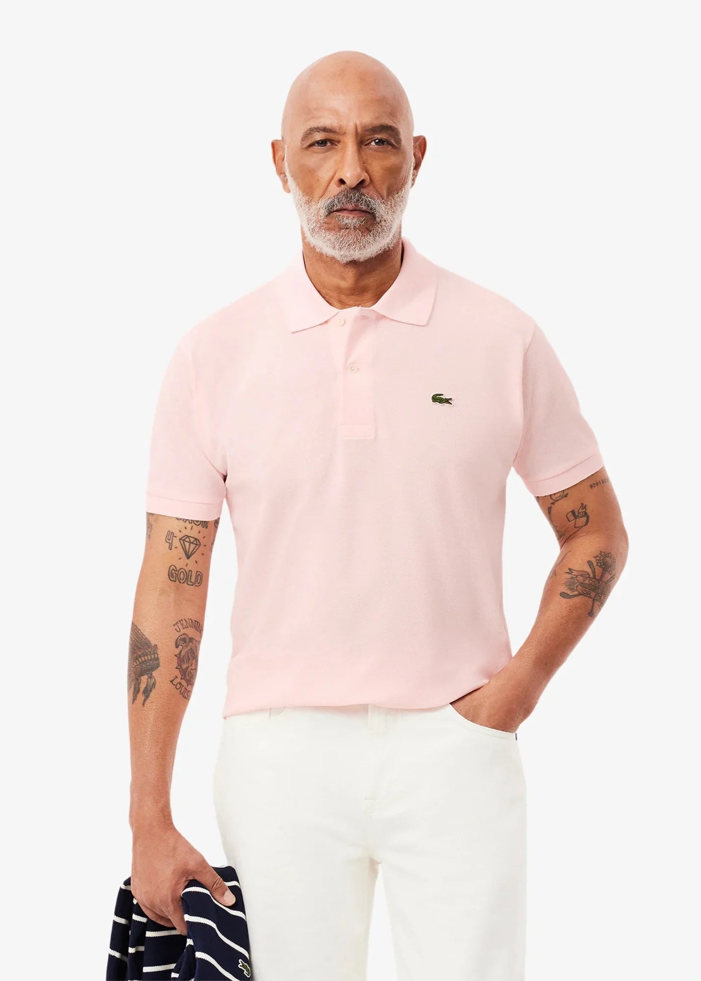 Polo L.12.12 Lacoste rose clair