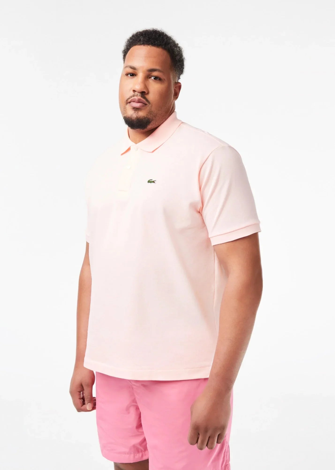 Polo L.12.12 Lacoste rose clair
