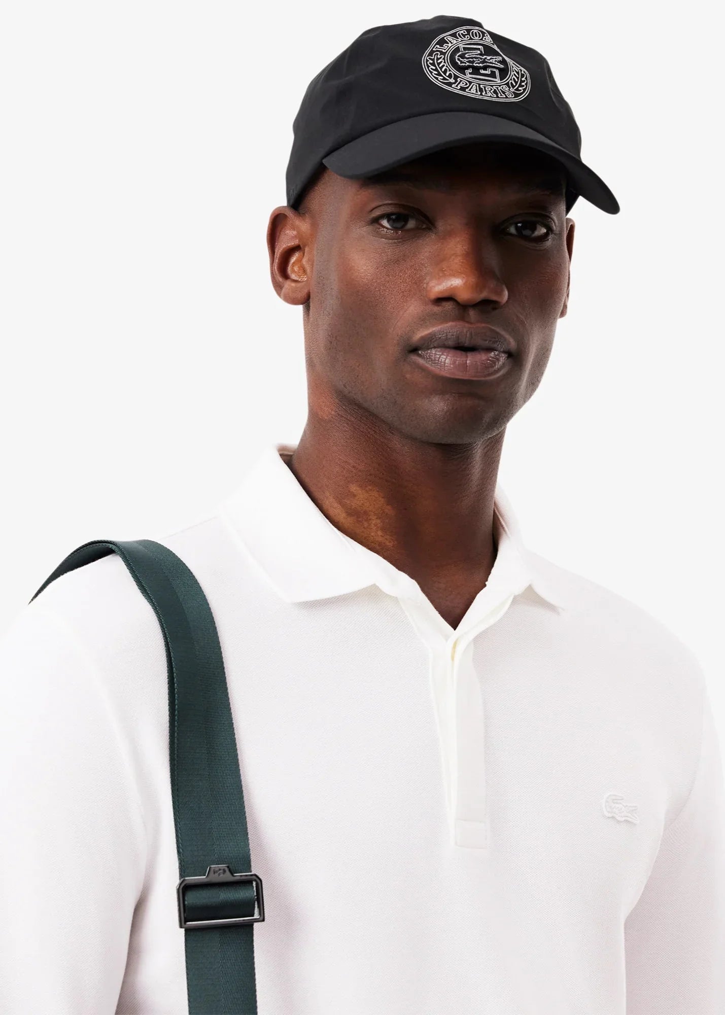 Polo Paris manches longues Lacoste blanc