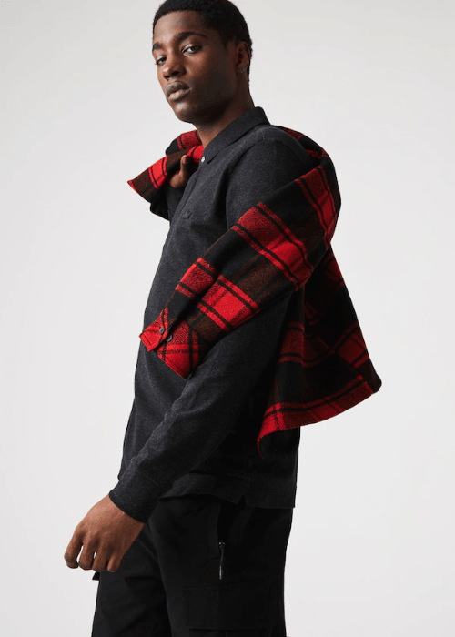 Polo Paris manches longues Lacoste gris