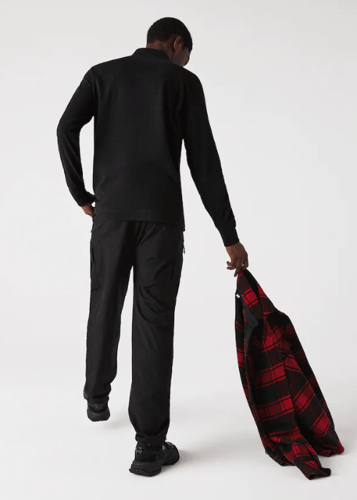 Polo Paris manches longues Lacoste gris