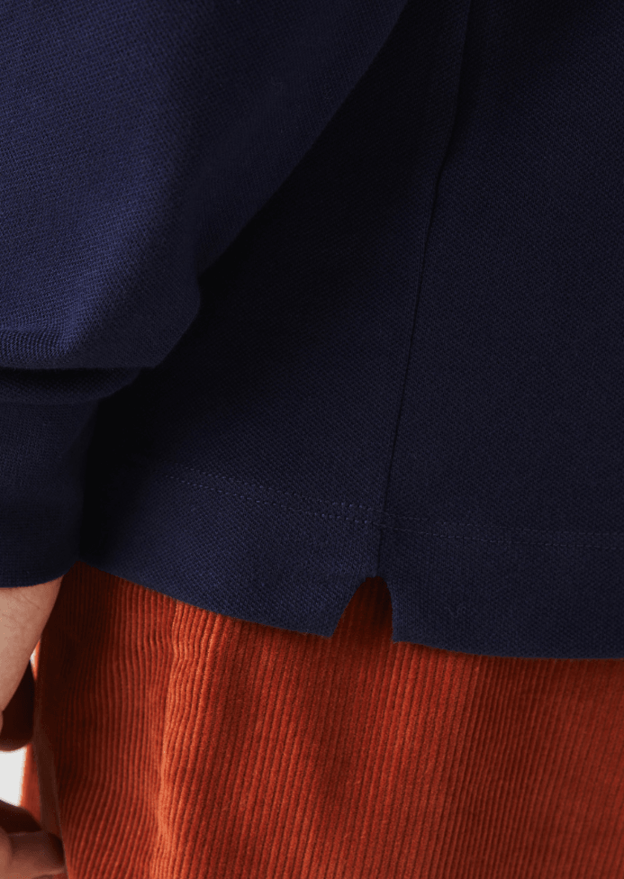Polo Paris manches longues Lacoste marine