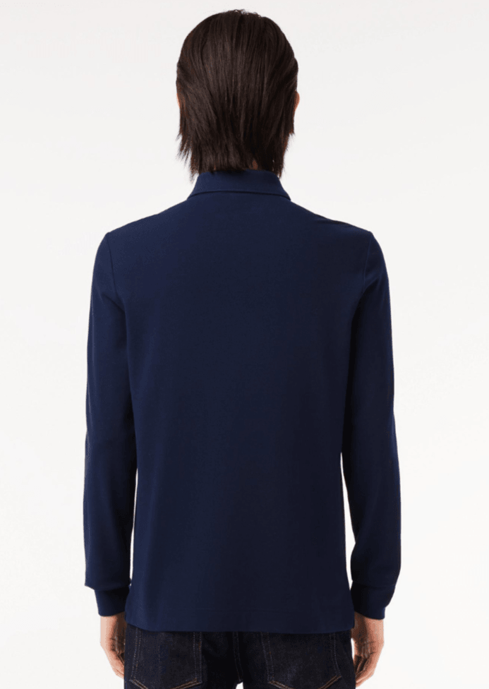 Polo Paris manches longues Lacoste marine