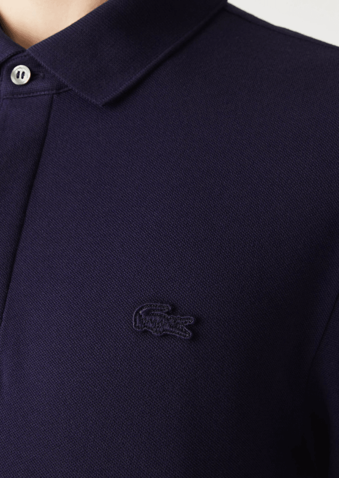 Polo Paris manches longues Lacoste marine