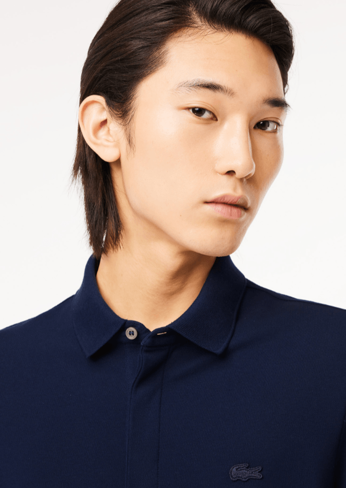 Polo Paris manches longues Lacoste marine