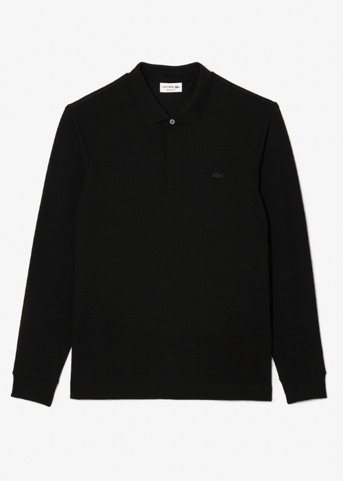 Polo Paris manches longues Lacoste noir