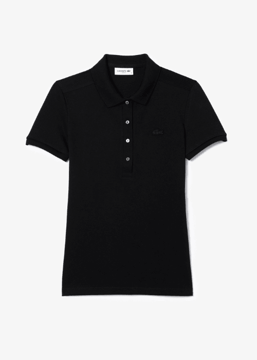 Polo femme Lacoste noir