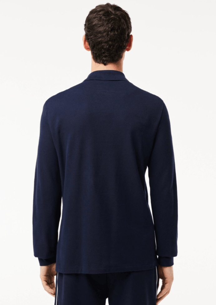 Polo manches longues Lacoste marine