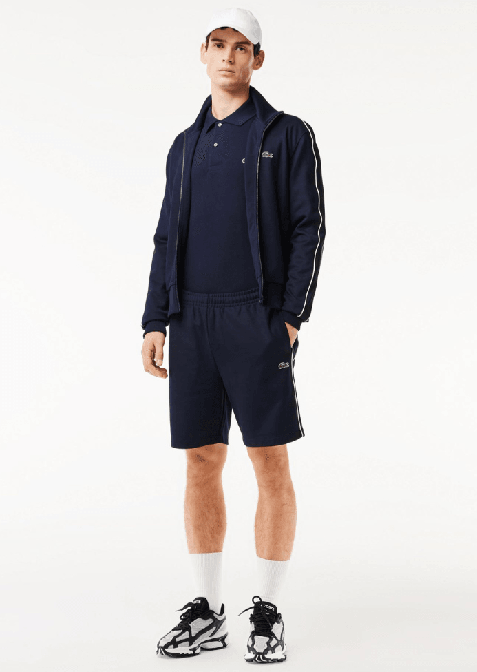 Polo manches longues Lacoste marine