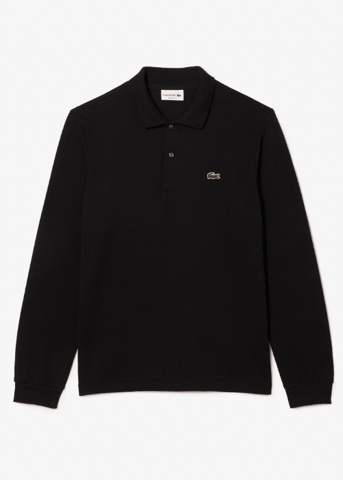 Polo manches longues Lacoste noir