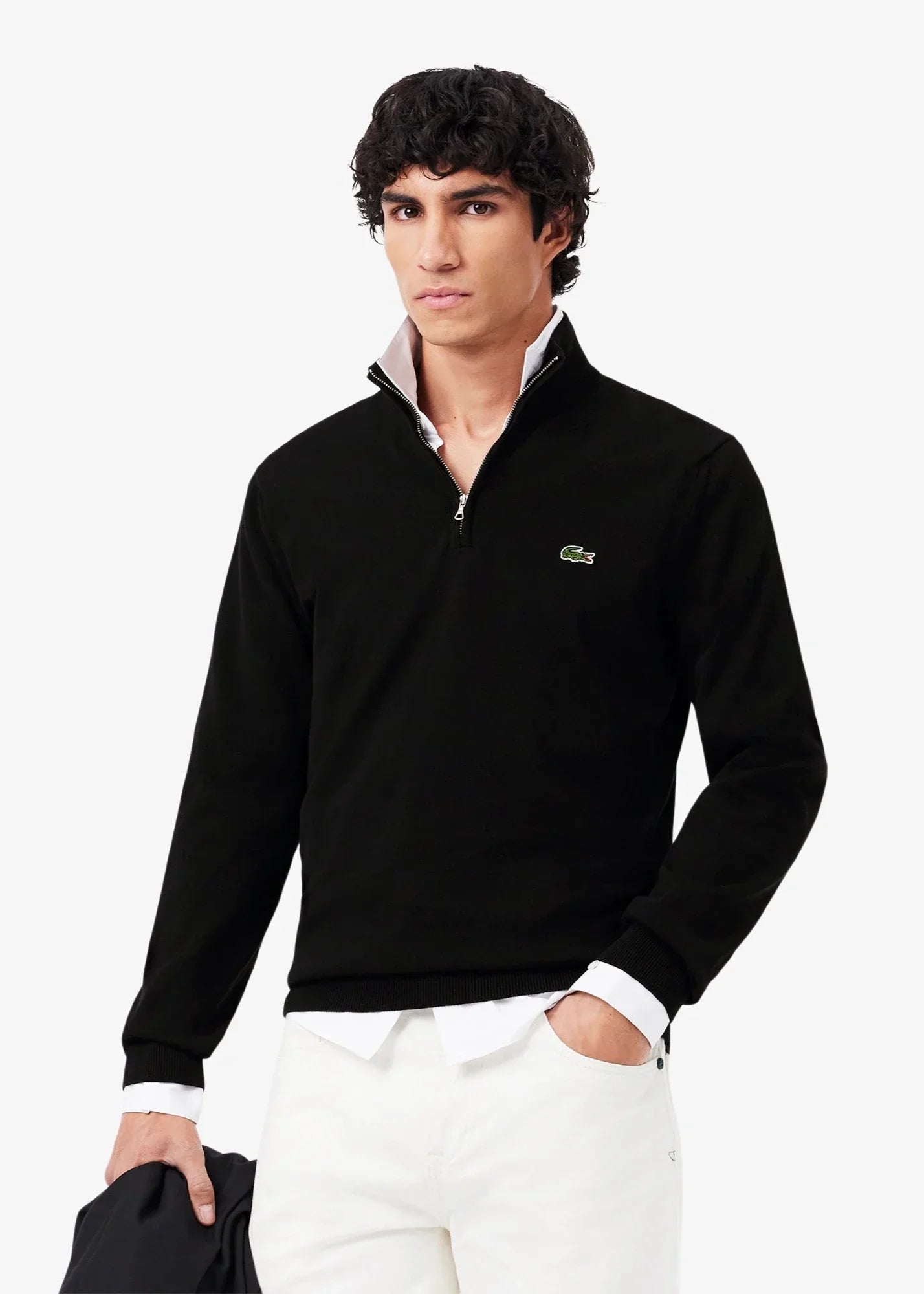 Pull camionneur Lacoste noir