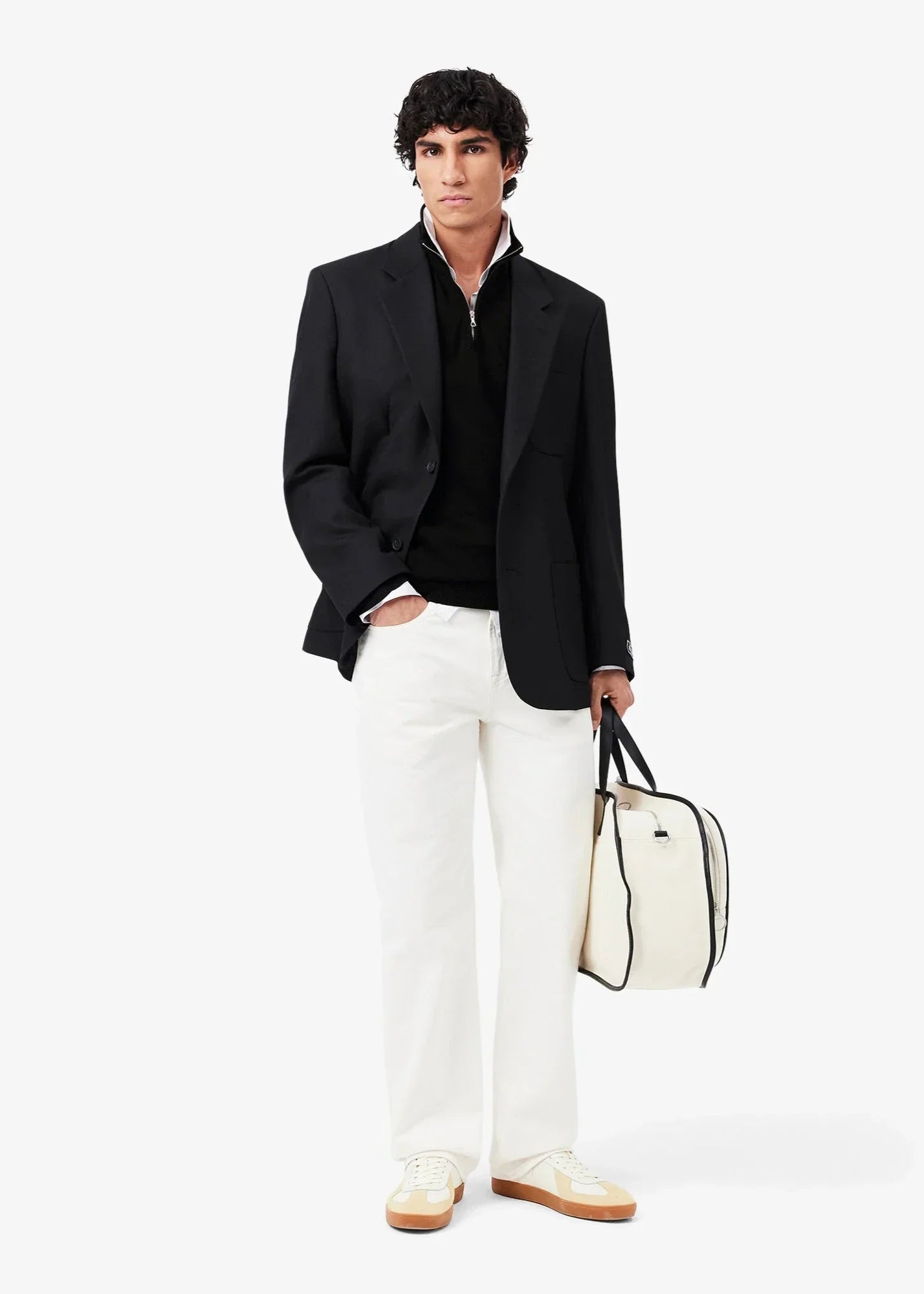 Pull camionneur Lacoste noir