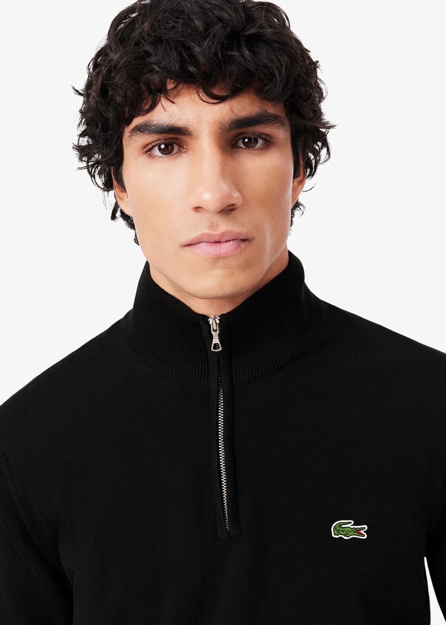 Pull camionneur Lacoste noir