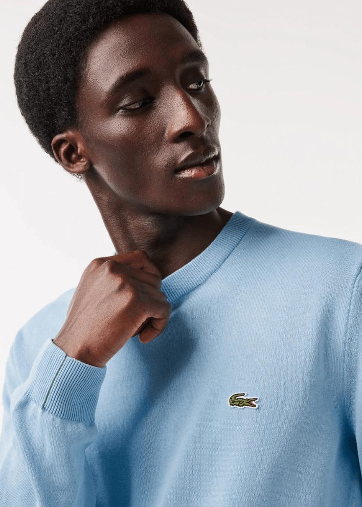 Pull Lacoste bleu clair