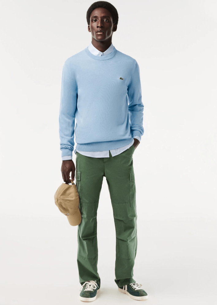 Pull Lacoste bleu clair