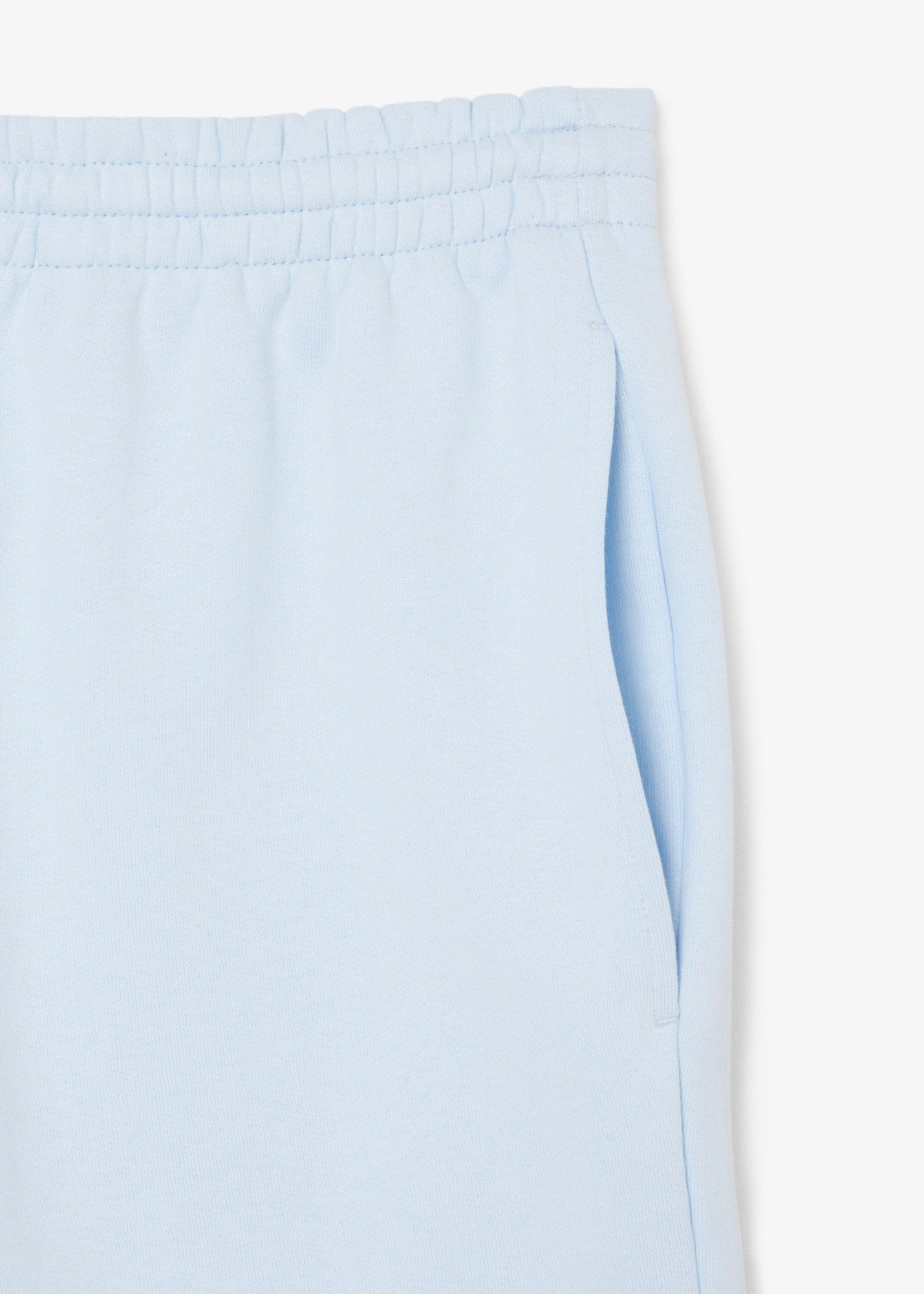 Short Lacoste bleu en molleton
