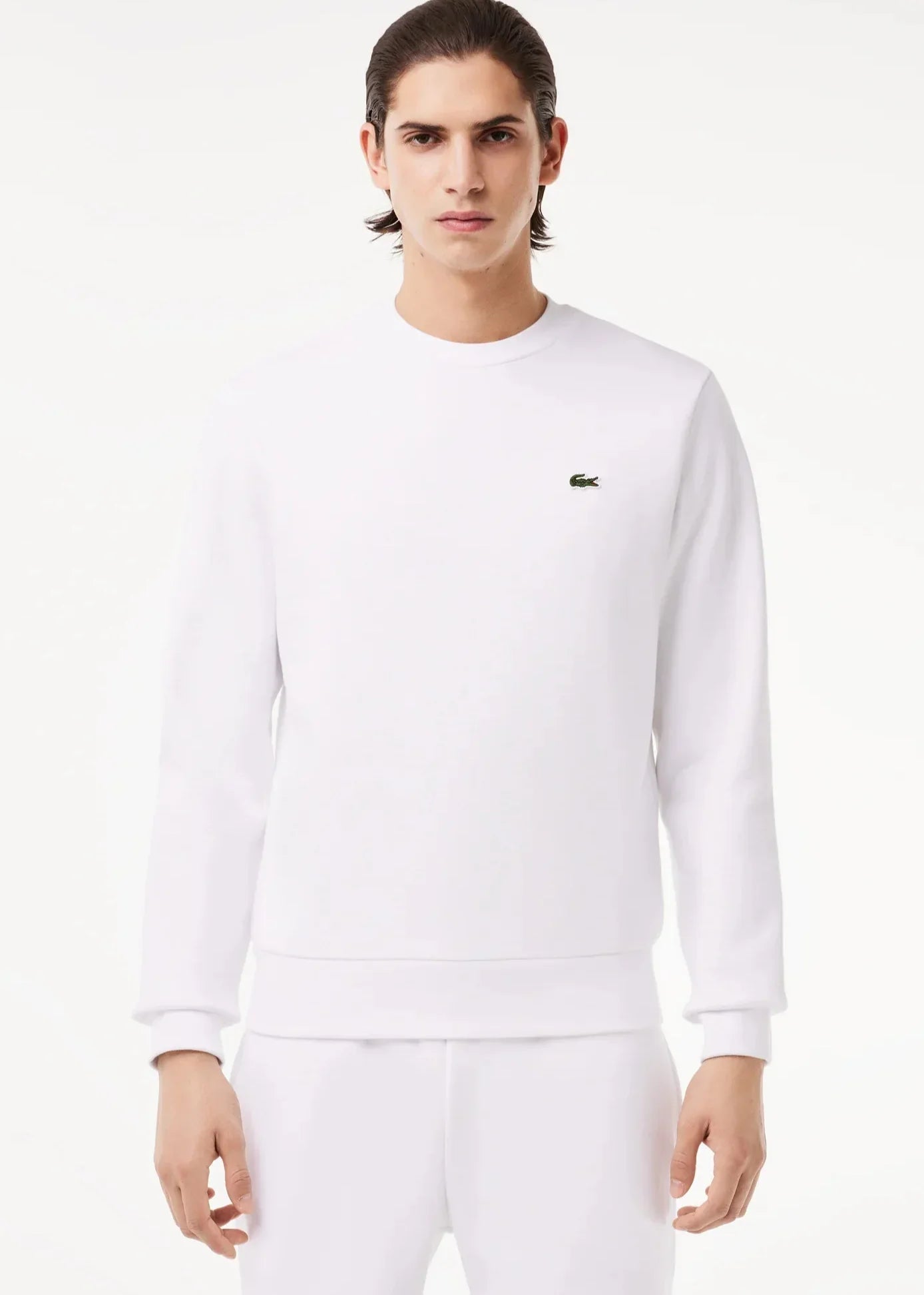 Sweat Lacoste blanc