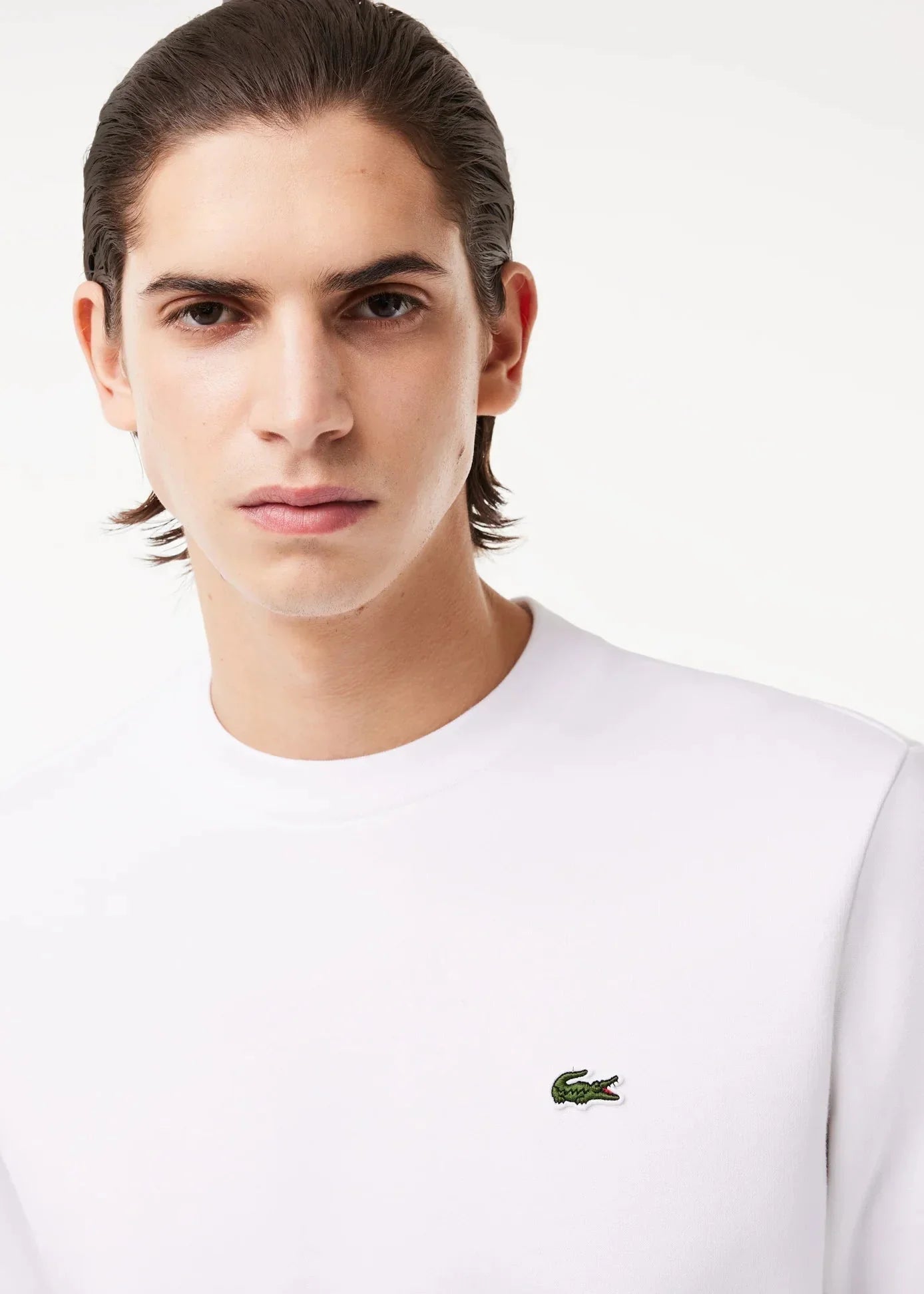 Sweat Lacoste blanc
