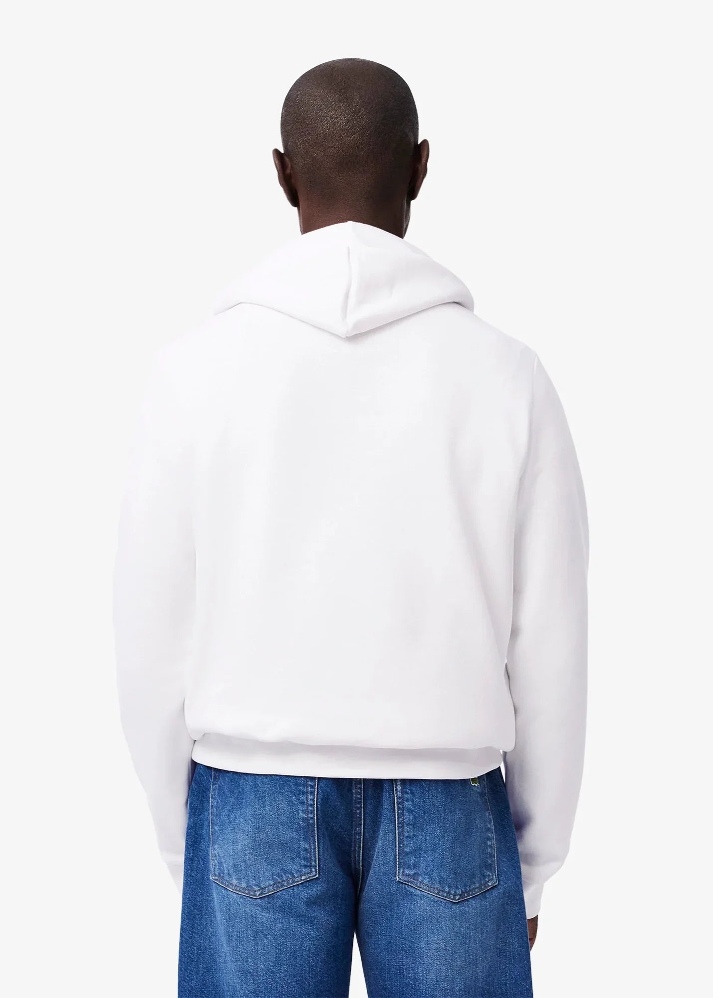 Sweat à capuche Lacoste blanc