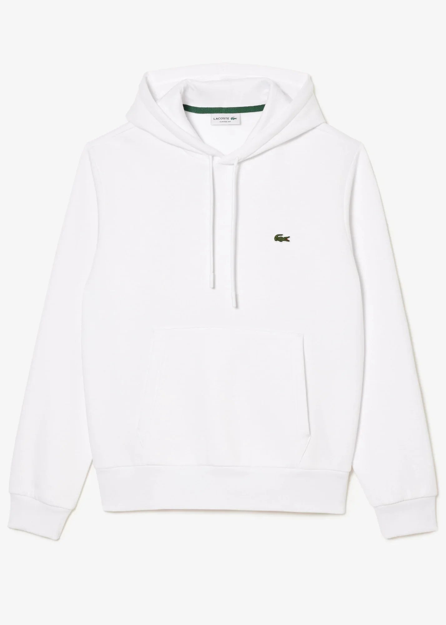 Sweat à capuche Lacoste blanc