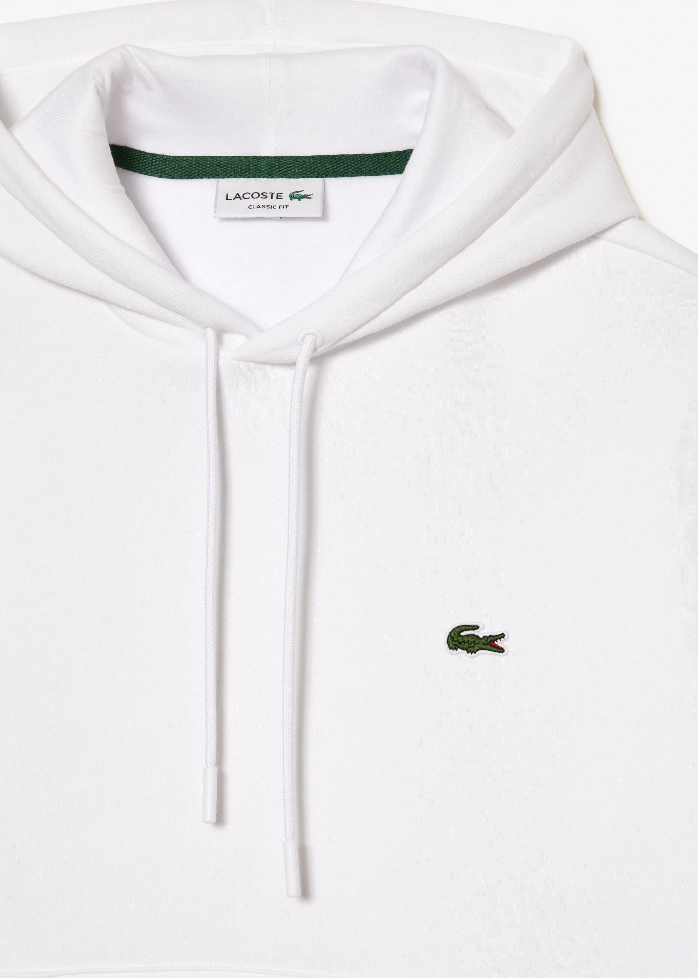 Sweat à capuche Lacoste blanc