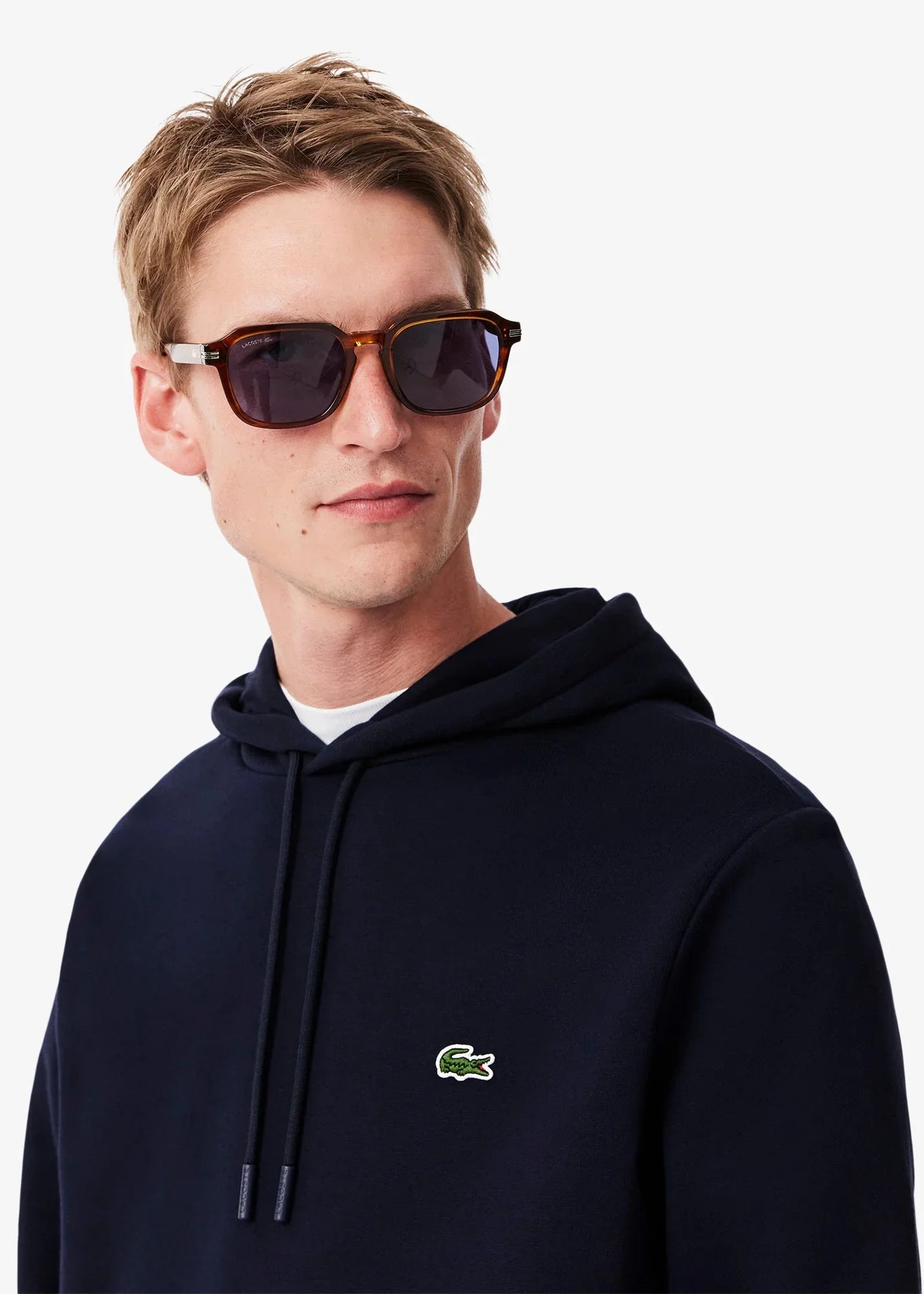 Sweat à capuche Lacoste marine