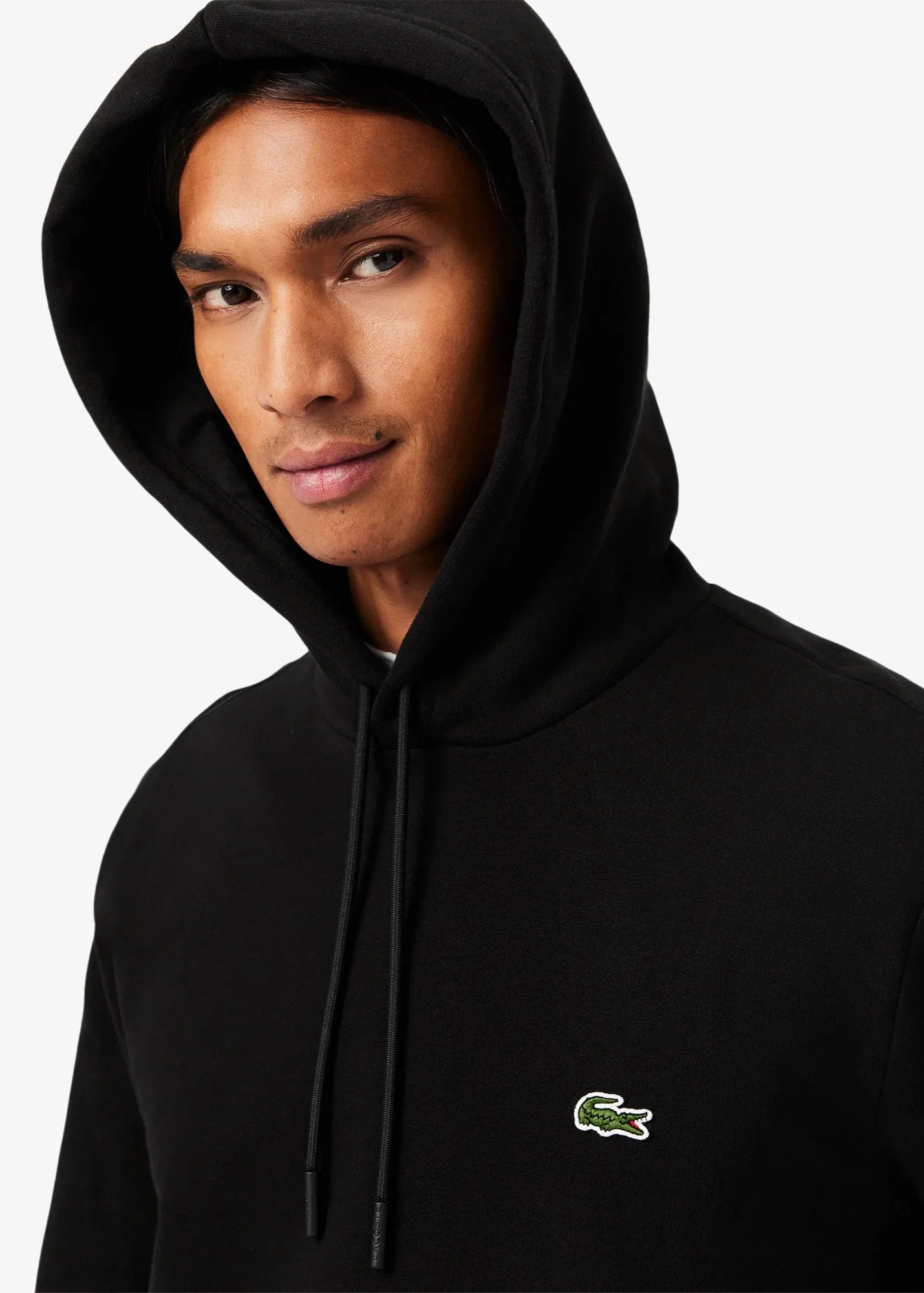 Sweat à capuche Lacoste noir