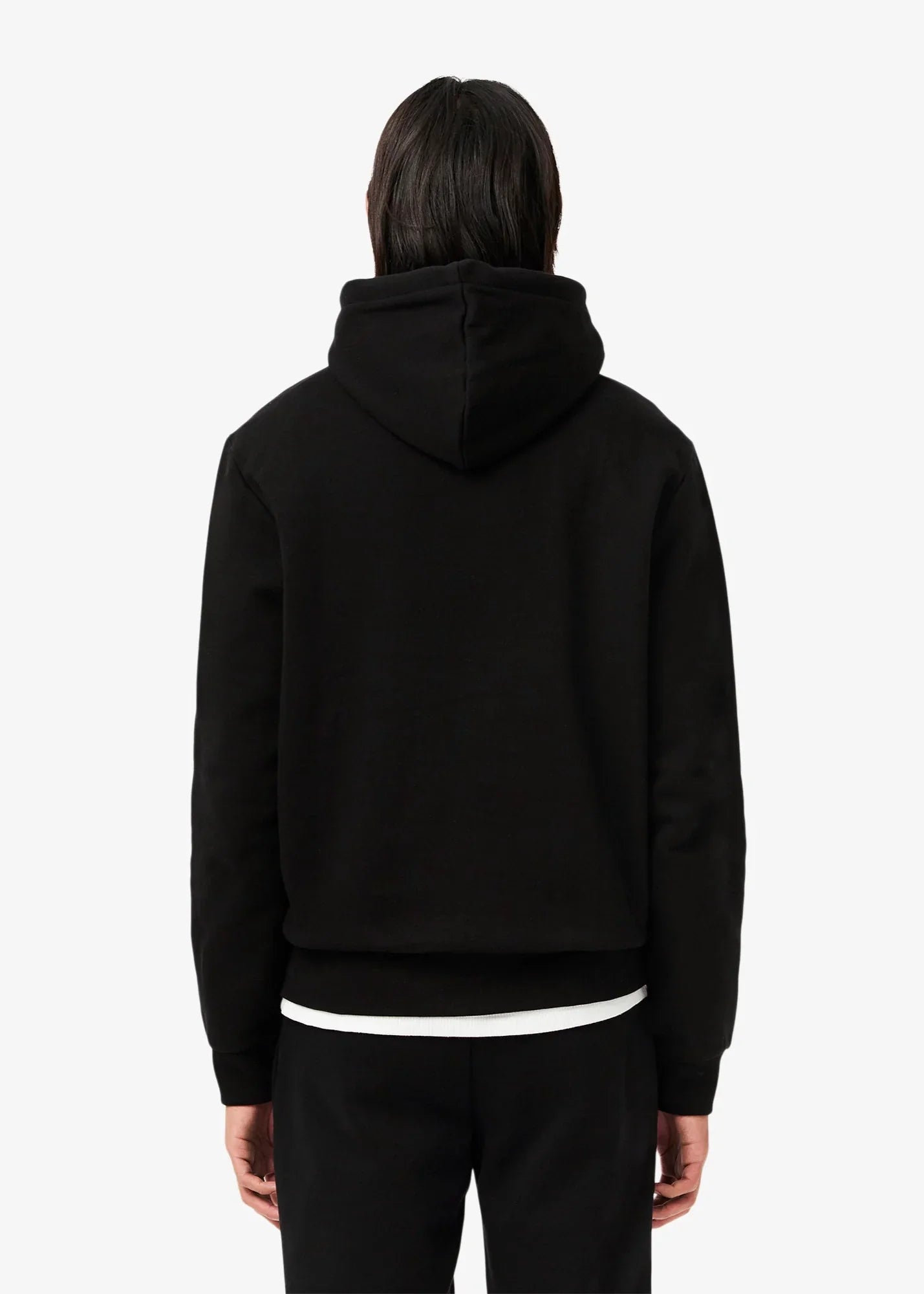 Sweat à capuche Lacoste noir