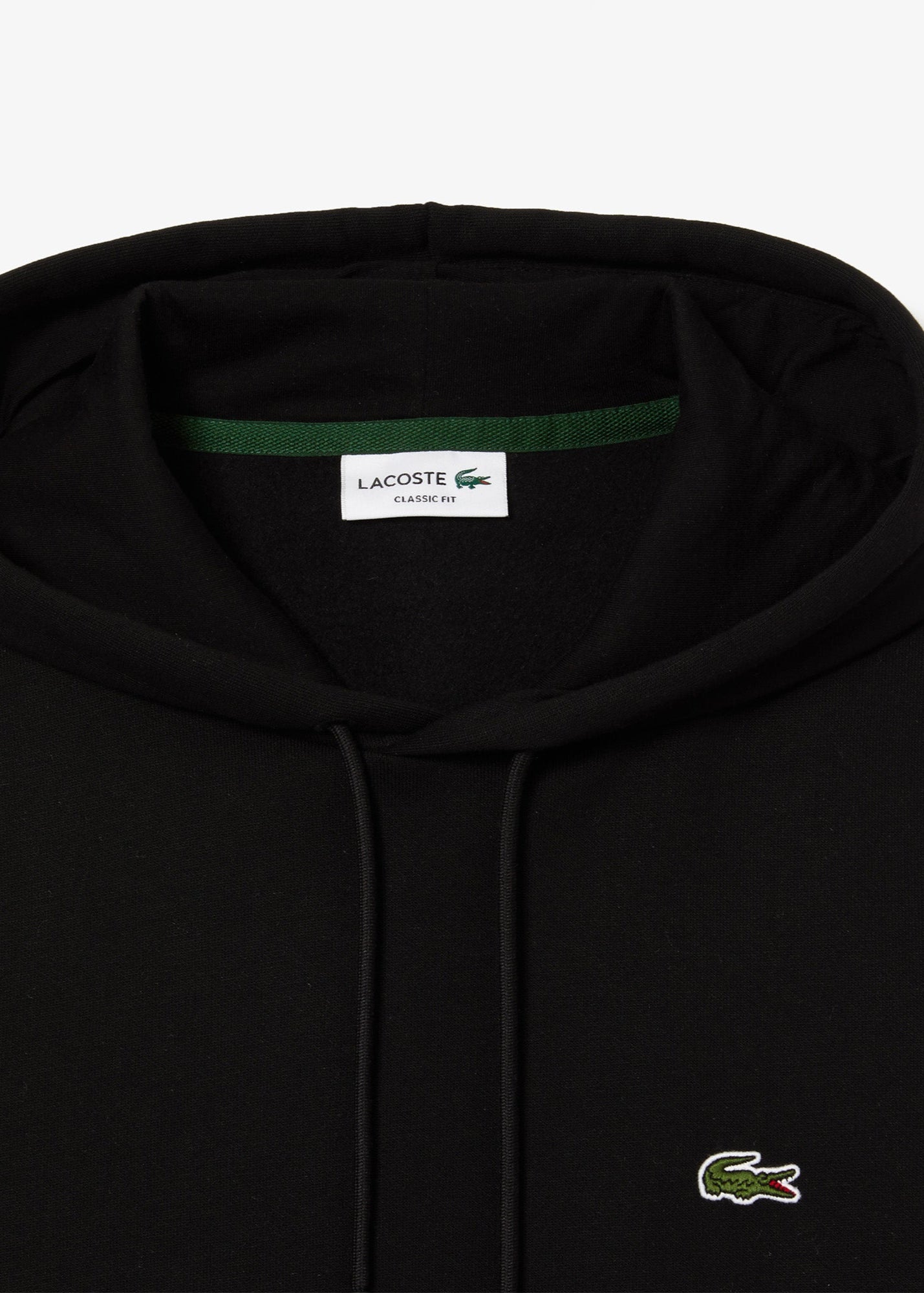 Sweat à capuche Lacoste noir