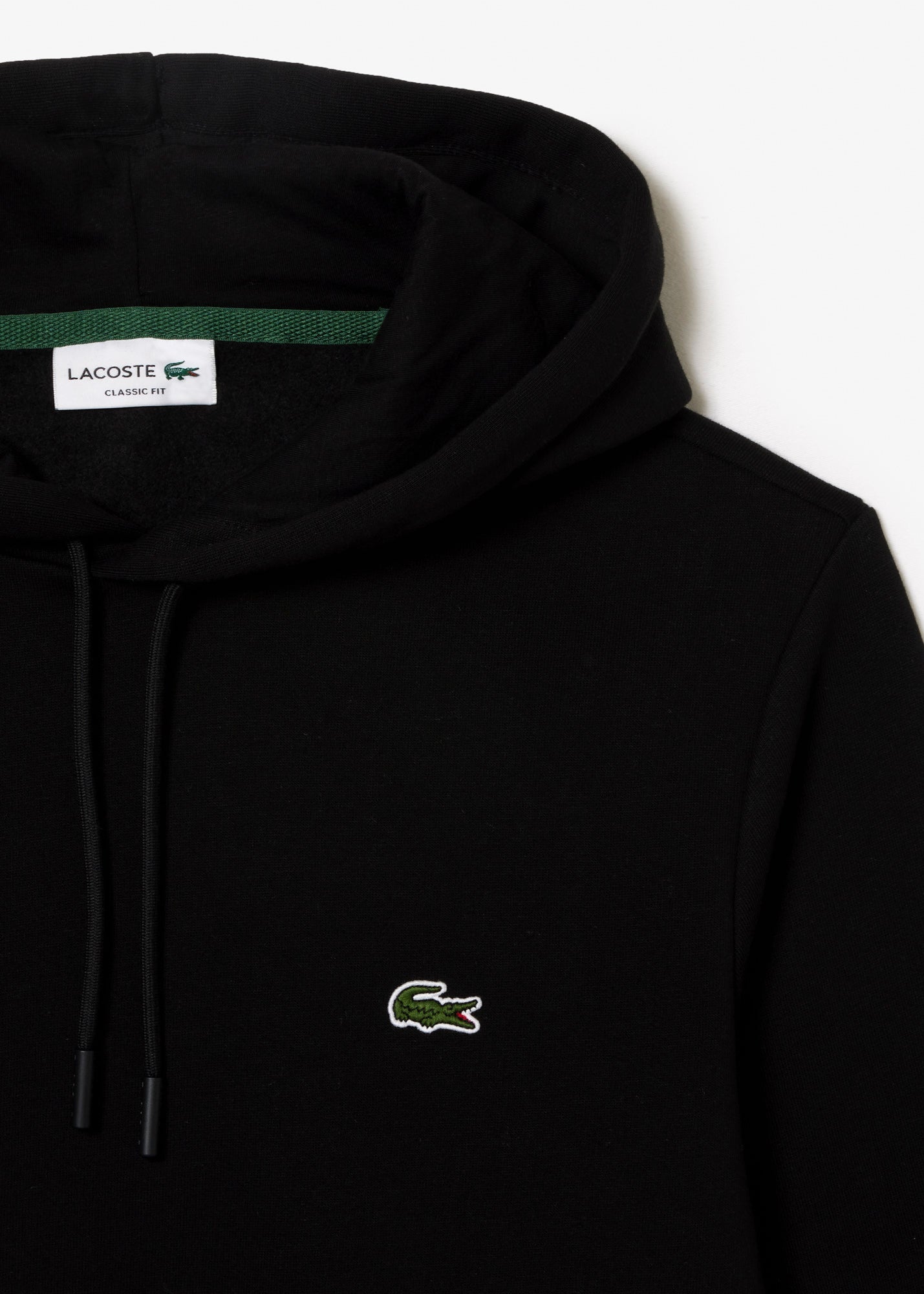 Sweat à capuche Lacoste noir