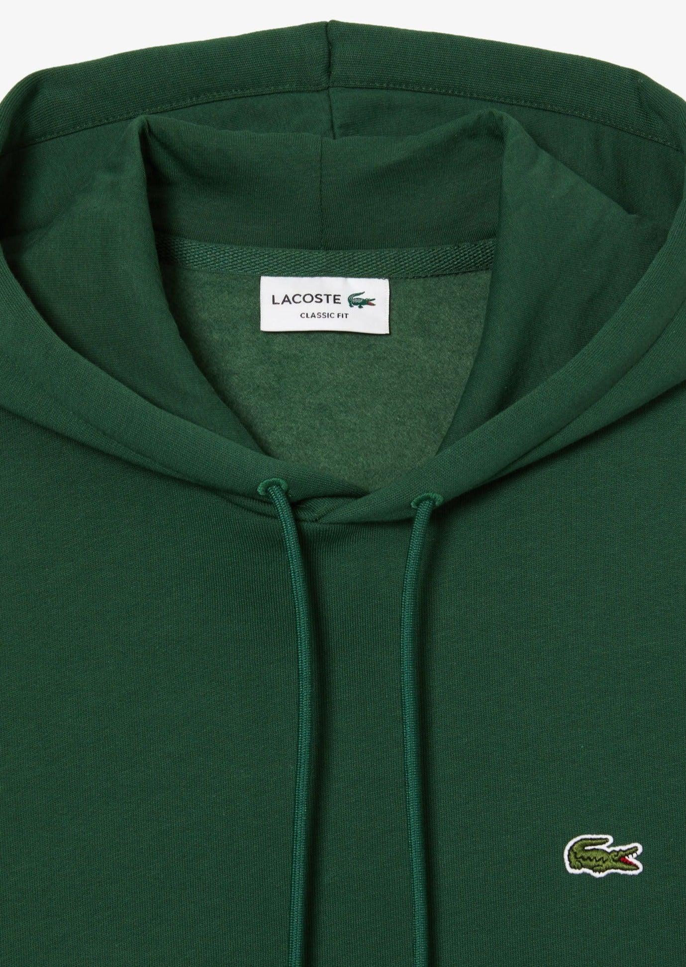 Sweat à capuche Lacoste vert