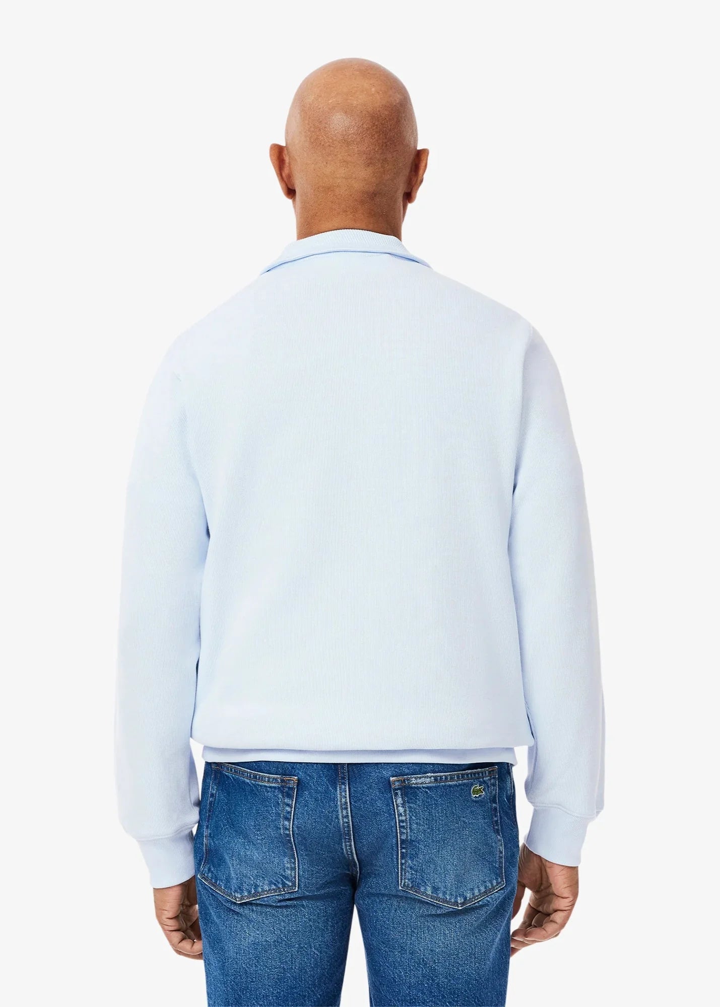 Pull camionneur Lacoste bleu