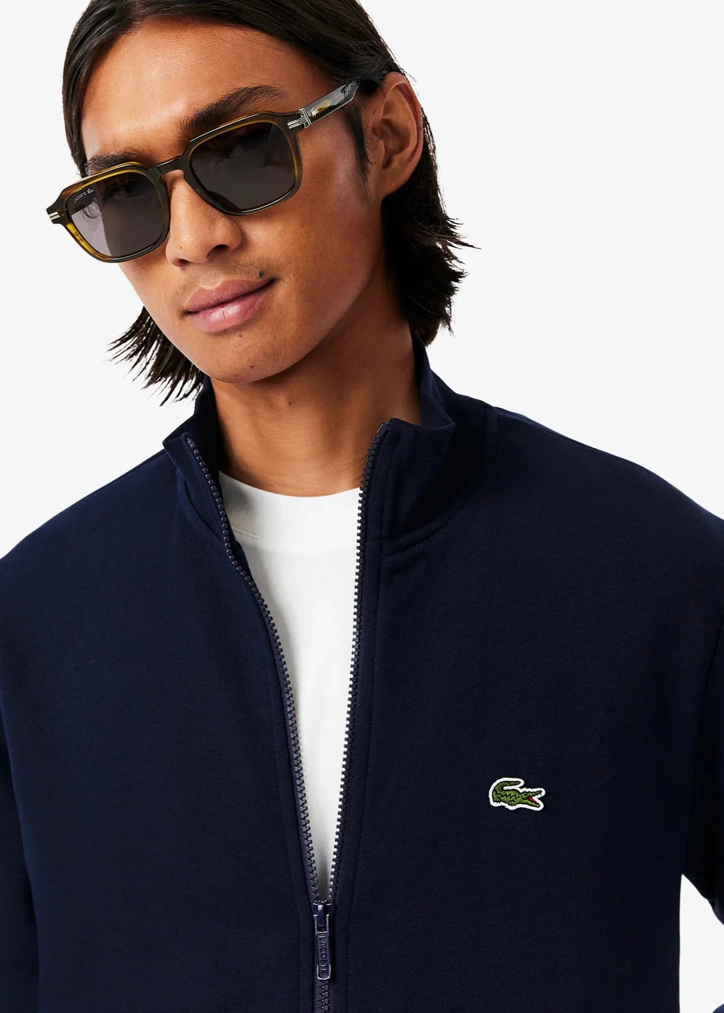 Sweat zippé Lacoste marine